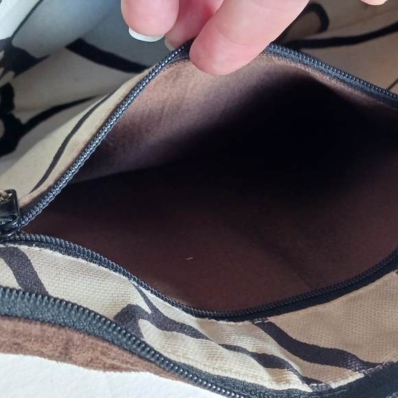 Lisa Lill Cream Brown Hobo Shoulder Bag - Picture 6 of 7